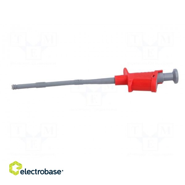 Clip-on probe | crocodile | 6A | red | Plating: nickel plated | 4mm paveikslėlis 4