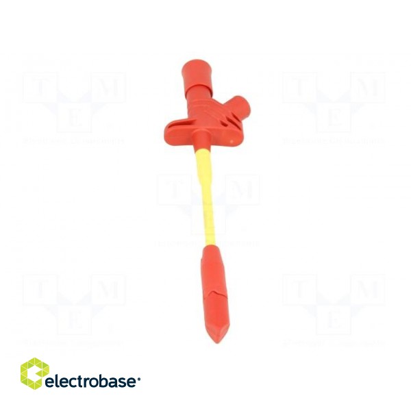 Clip-on probe | with puncturing point | 10A | 60VDC | red | 4mm | 30VAC image 9