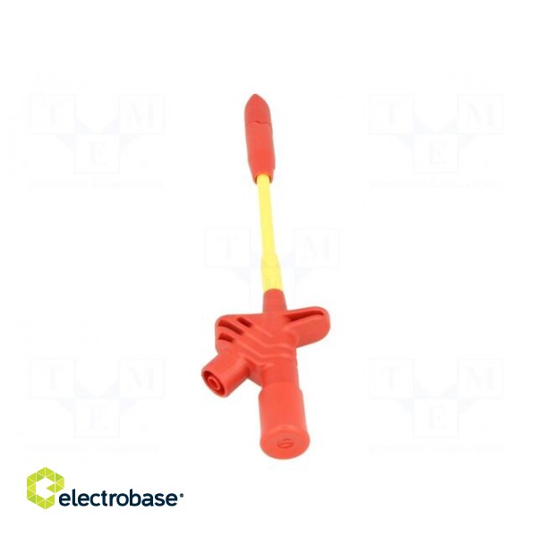 Clip-on probe | with puncturing point | 10A | 60VDC | red | 4mm | 30VAC image 5