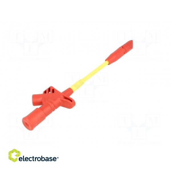 Clip-on probe | with puncturing point | 10A | 60VDC | red | 4mm | 30VAC image 6