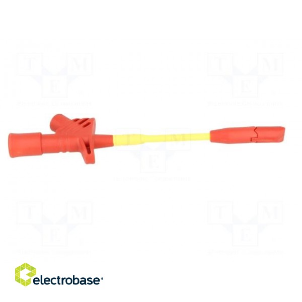 Clip-on probe | with puncturing point | 10A | 60VDC | red | 4mm | 30VAC image 7