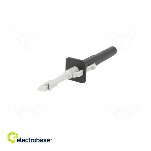 Clip-on probe | with puncturing point | 10A | black | 4mm | Ø: 4mm image 2