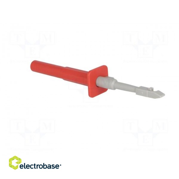 Clip-on probe | with puncturing point | 10A | red | 4mm | Ø: 4mm image 8