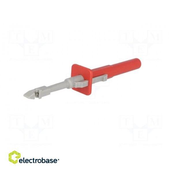 Clip-on probe | with puncturing point | 10A | red | 4mm | Ø: 4mm image 2