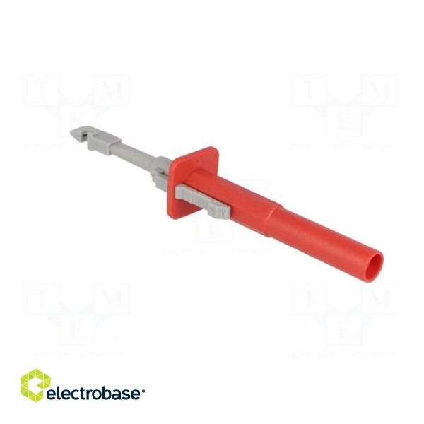 Clip-on probe | with puncturing point | 10A | red | 4mm | Ø: 4mm image 4