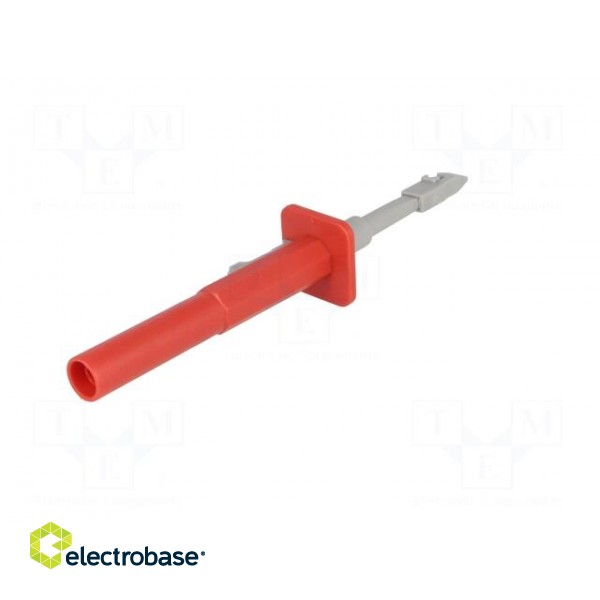 Clip-on probe | with puncturing point | 10A | red | 4mm | Ø: 4mm image 6