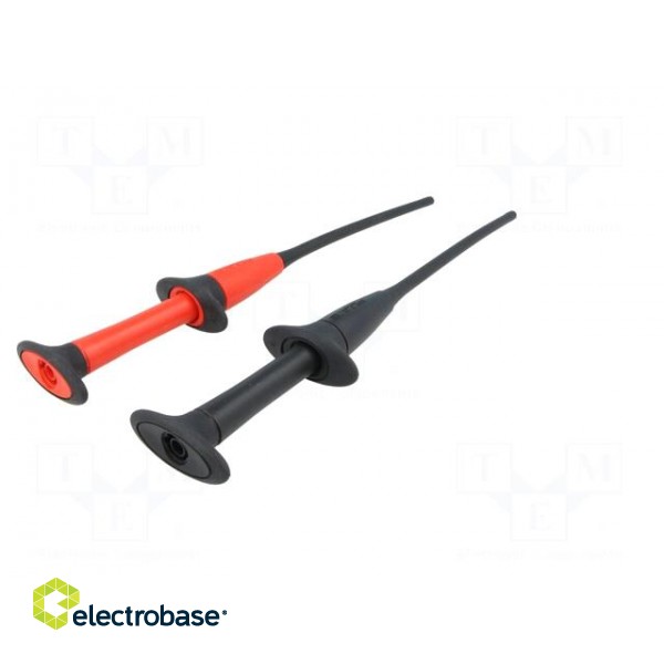 Clip-on probe | with puncturing point | red and black | 1kV | 4mm фото 7