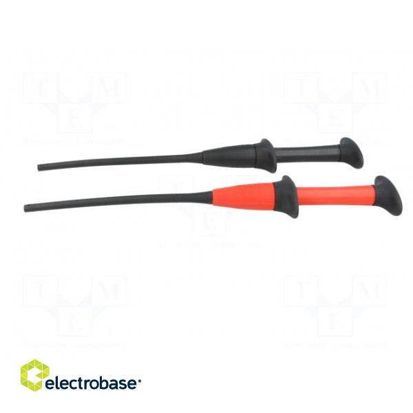 Clip-on probe | with puncturing point | red and black | 1kV | 4mm фото 4