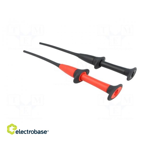 Clip-on probe | with puncturing point | red and black | 1kV | 4mm фото 5