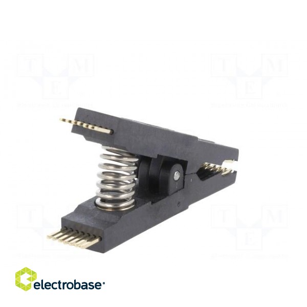 Test clip | black | gold-plated | SO14,SOIC14,SOJ14 | 5mm | max.150°C image 6