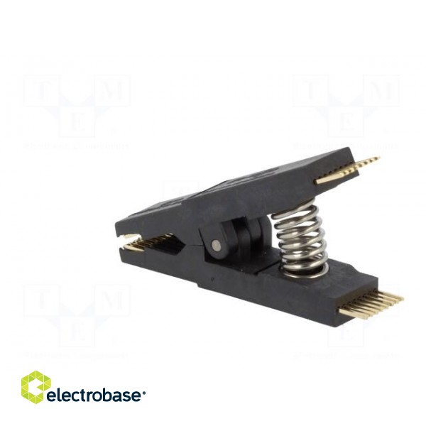 Test clip | black | gold-plated | SO16,SOIC16,SOJ16 | 5mm | max.150°C image 4