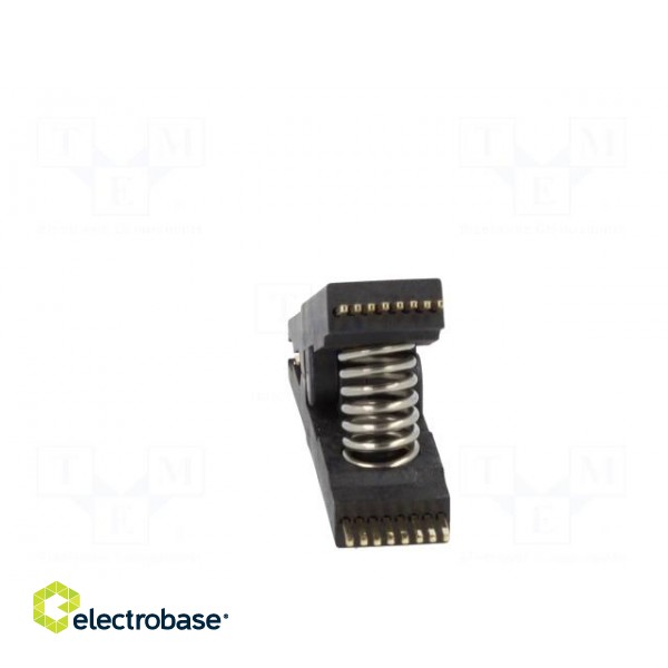 Test clip | black | gold-plated | SO16,SOIC16,SOJ16 | 5mm | max.150°C image 5