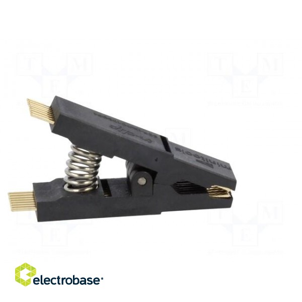 Test clip | black | gold-plated | SO16,SOIC16,SOJ16 | 5mm | max.150°C image 7