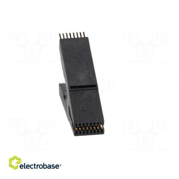 Test clip | black | gold-plated | SO16,SOIC16,SOJ16 | 5mm | max.150°C image 9