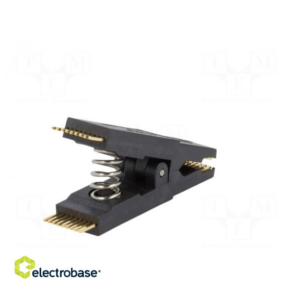 Test clip | black | gold-plated | SO18,SOIC18,SOJ18 | 10mm | max.150°C image 6