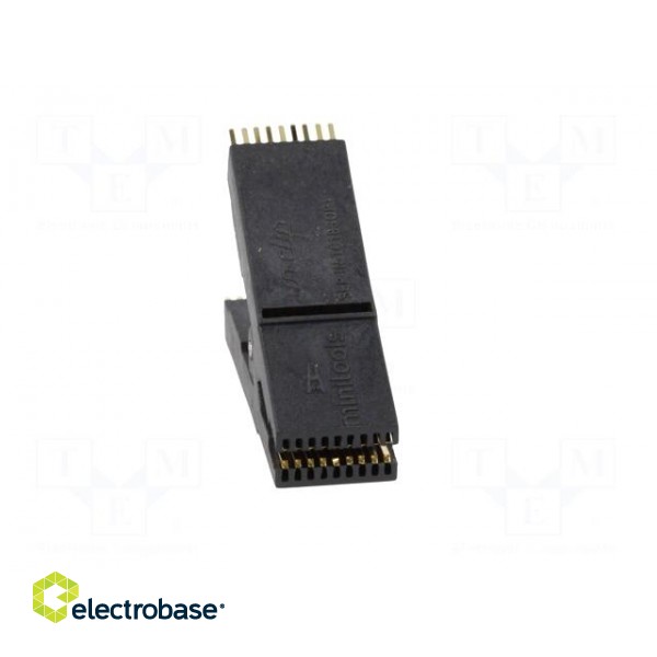 Test clip | black | gold-plated | SO18,SOIC18,SOJ18 | 10mm | max.150°C image 9