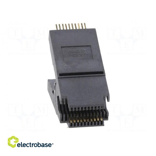 Test clip | black | gold-plated | SO20,SOIC20,SOJ20 | 10mm | max.150°C image 9
