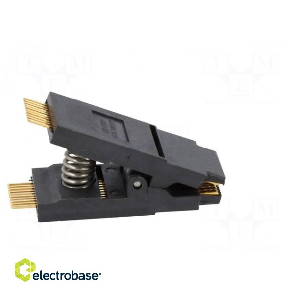 Test clip | black | gold-plated | SO20,SOIC20,SOJ20 | 5mm | max.150°C image 7