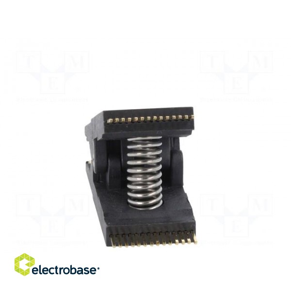 Test clip | black | gold-plated | SO28,SOIC28,SOJ28 | 10mm | max.150°C image 5