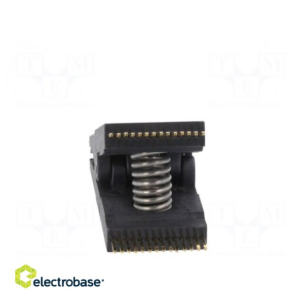 Test clip | black | gold-plated | SO28,SOIC28,SOJ28 | 5mm | max.150°C image 5