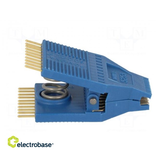 Test clip | blue | gold-plated | SO20,SOIC20,SOJ20 image 7