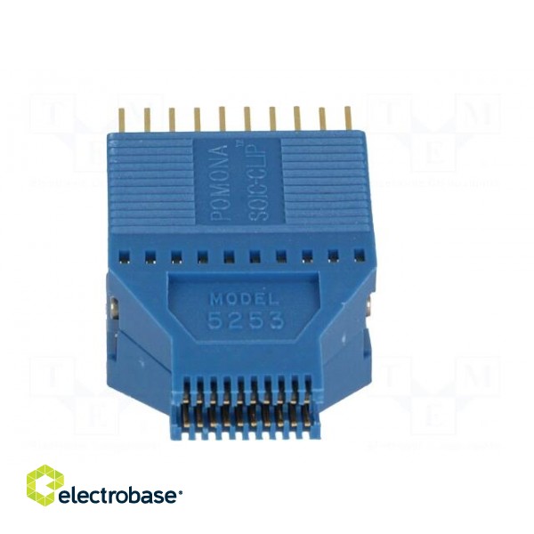 Test clip | blue | gold-plated | SO20,SOIC20,SOJ20 image 9