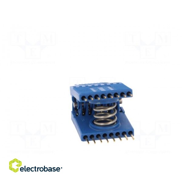 Test clip | blue | Row pitch: 1.27mm | gold-plated | SOIC16,SOJ16 image 5