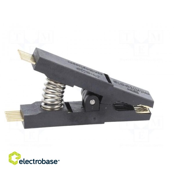 Test clip | black | gold-plated | SO14,SOIC14,SOJ14 | 5mm | max.150°C image 7