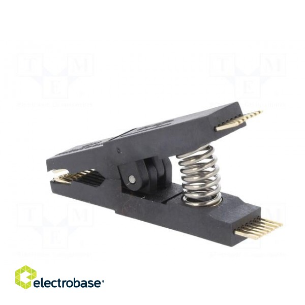 Test clip | black | gold-plated | SO14,SOIC14,SOJ14 | 5mm | max.150°C image 4