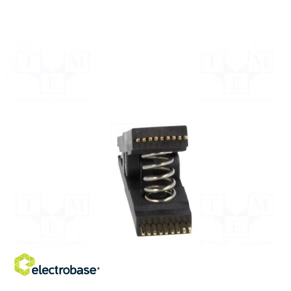 Test clip | black | gold-plated | SO18,SOIC18,SOJ18 | 10mm | max.150°C image 5