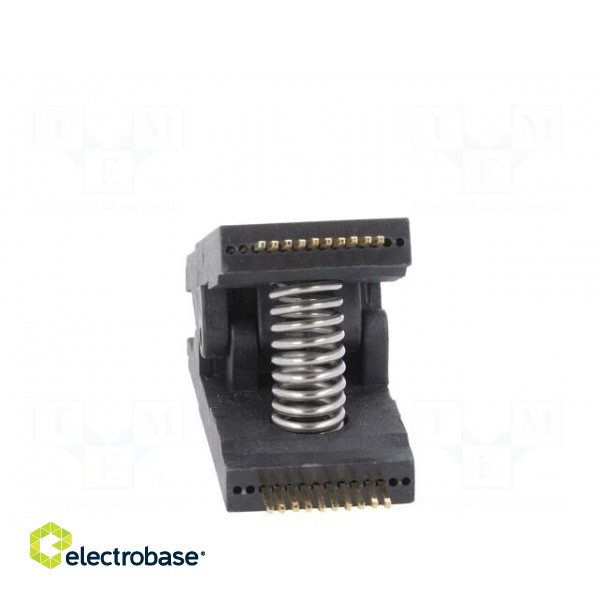 Test clip | black | gold-plated | SO20,SOIC20,SOJ20 | 10mm | max.150°C image 5