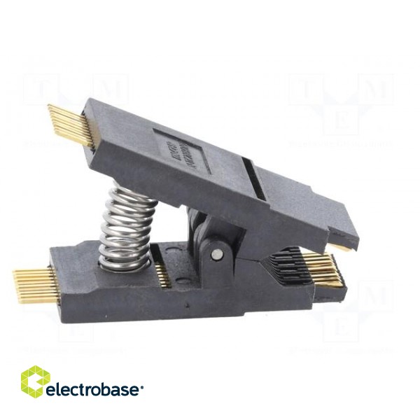 Test clip | black | gold-plated | SO20,SOIC20,SOJ20 | 10mm | max.150°C image 7