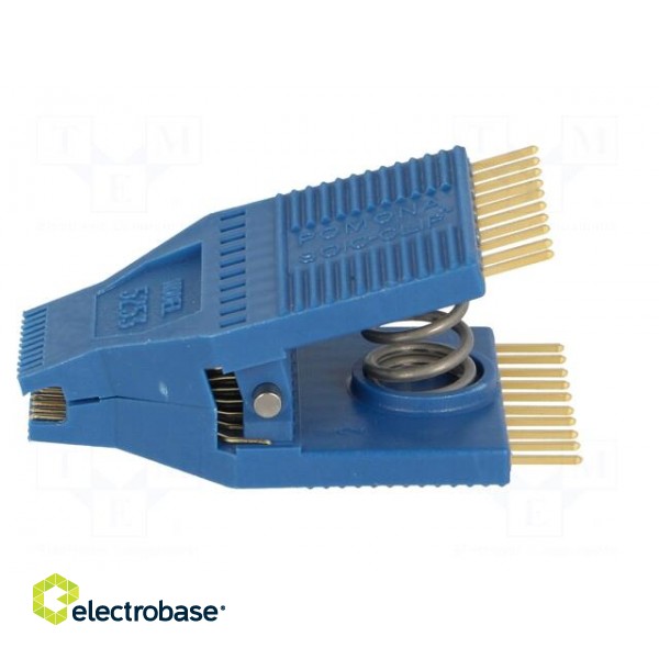 Test clip | blue | gold-plated | SO20,SOIC20,SOJ20 image 3