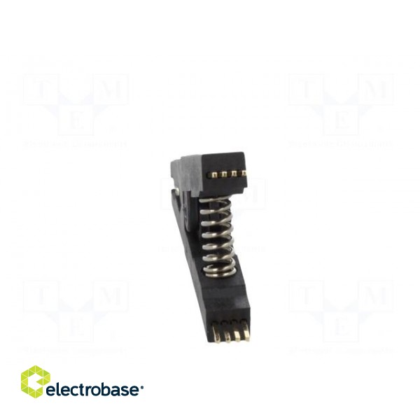 Test clip | black | gold-plated | SO8,SOIC8,SOJ8 | 10mm | max.150°C image 5