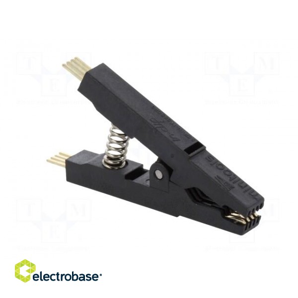 Test clip | black | gold-plated | SO8,SOIC8,SOJ8 | 10mm | max.150°C image 8