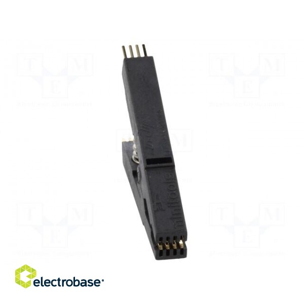 Test clip | black | gold-plated | SO8,SOIC8,SOJ8 | 10mm | max.150°C image 9