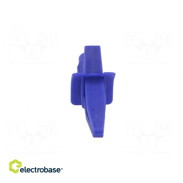 Crocodile clip | 10A | blue | max.25mm | Connection: 4mm socket фото 9