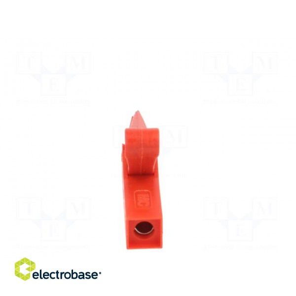 Crocodile clip | 10A | red | Grip capac: max.9.5mm | Socket size: 4mm image 5