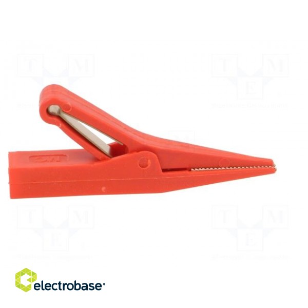 Crocodile clip | 10A | red | Grip capac: max.9.5mm | Socket size: 4mm image 7