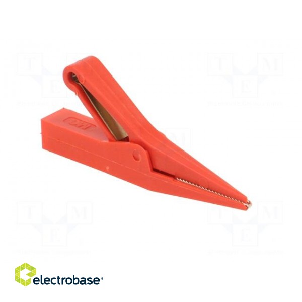 Crocodile clip | 10A | red | Grip capac: max.9.5mm | Socket size: 4mm image 8