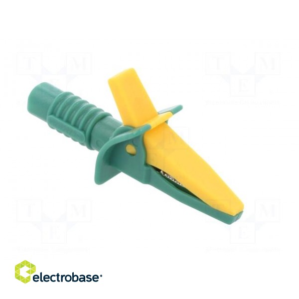 Crocodile clip | 10A | yellow-green | max.25mm фото 8