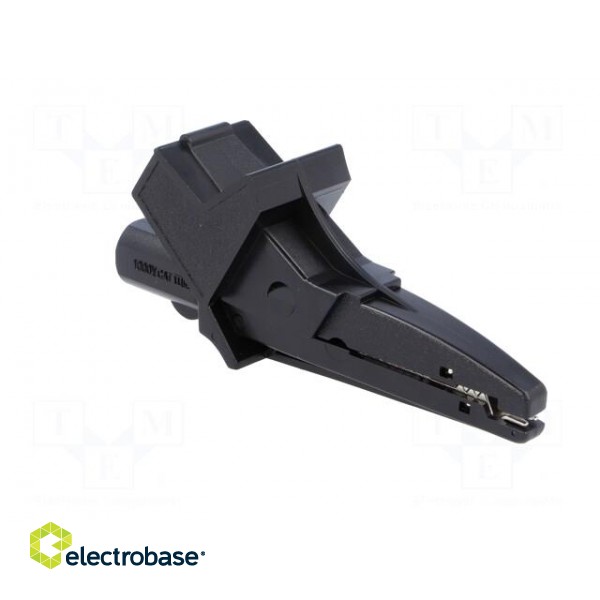 Crocodile clip | 12A | 600VDC | black | Grip capac: max.20mm image 8
