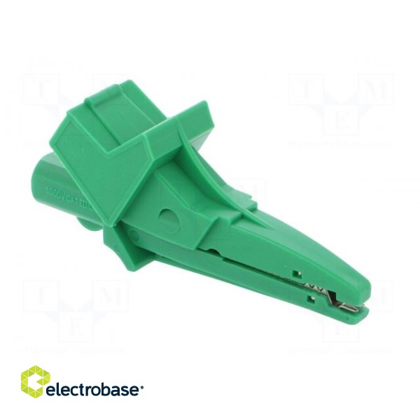 Crocodile clip | 12A | 600VDC | green | Grip capac: max.20mm image 8