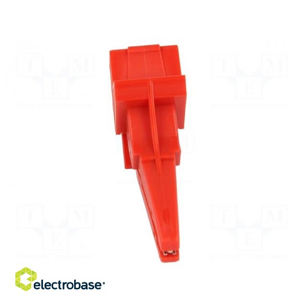Crocodile clip | 12A | 600VDC | red | Grip capac: max.20mm image 9