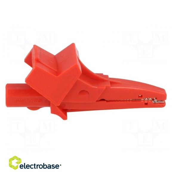 Crocodile clip | 12A | 600VDC | red | Grip capac: max.20mm image 7