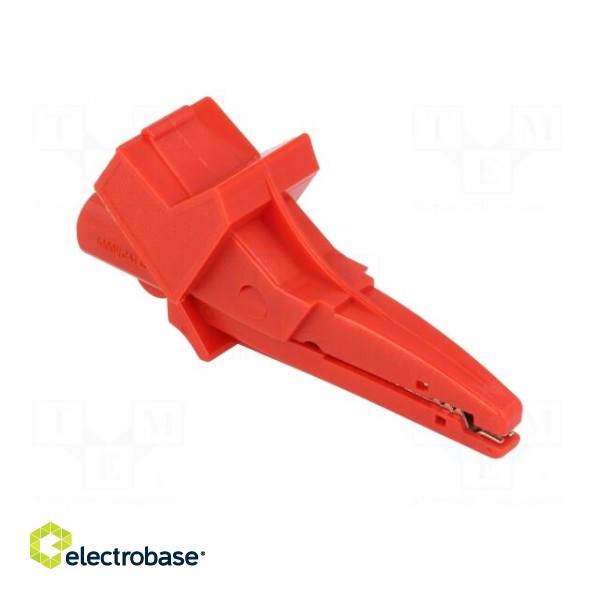 Crocodile clip | 12A | 600VDC | red | Grip capac: max.20mm image 8