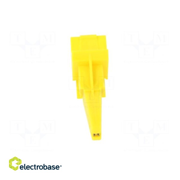 Crocodile clip | 12A | 600VDC | yellow | Grip capac: max.20mm paveikslėlis 9