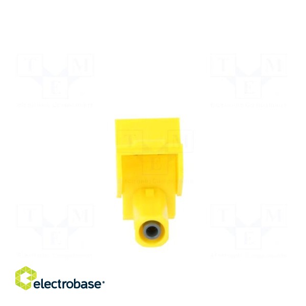 Crocodile clip | 12A | 600VDC | yellow | Grip capac: max.20mm фото 5