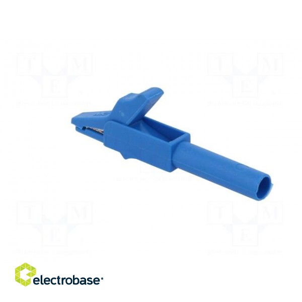 Crocodile clip | 15A | blue | 4mm | Conform to: EN61010 300VCAT II image 4