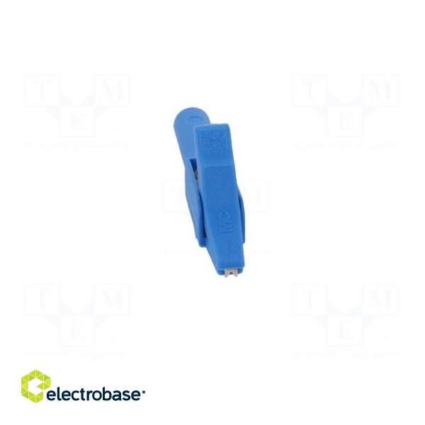 Crocodile clip | 15A | blue | 4mm | Conform to: EN61010 300VCAT II image 9